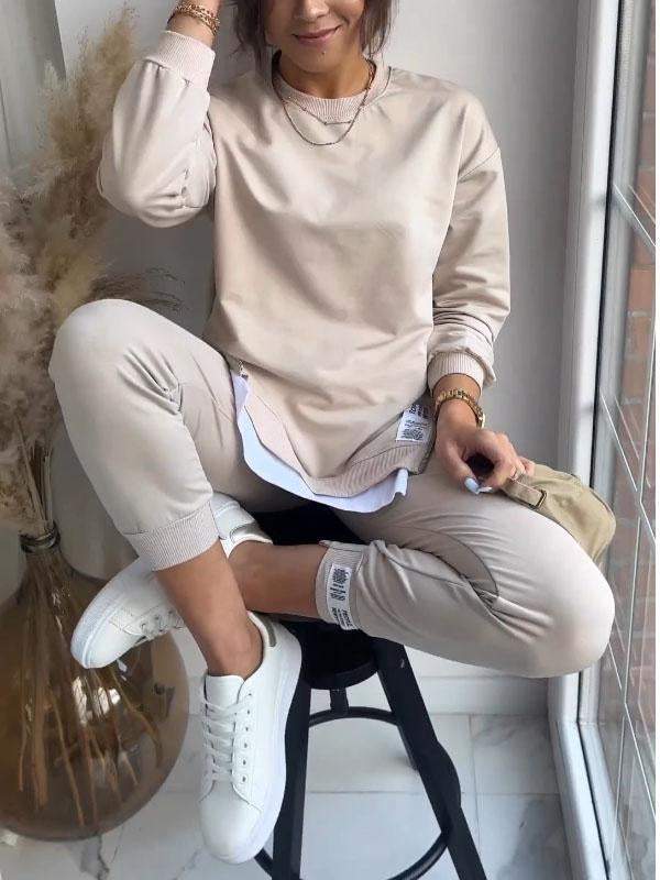 Elvara | Casual Relaxed Zip Detail Lounge Set