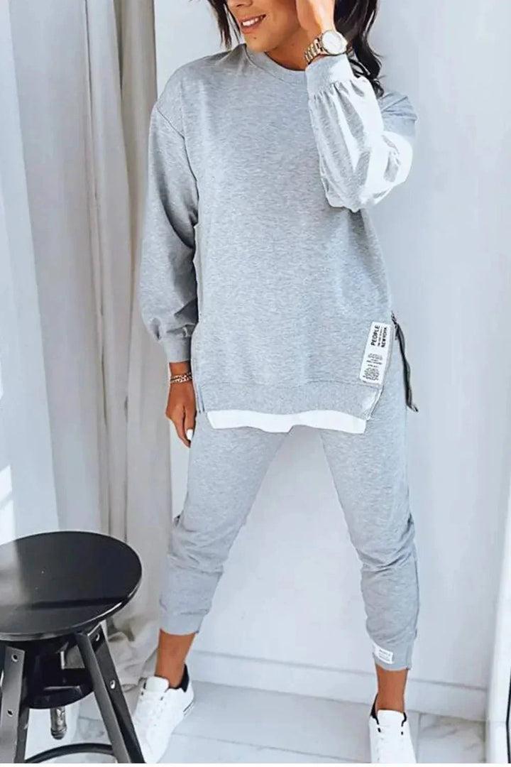 Elvara | Casual Relaxed Zip Detail Lounge Set