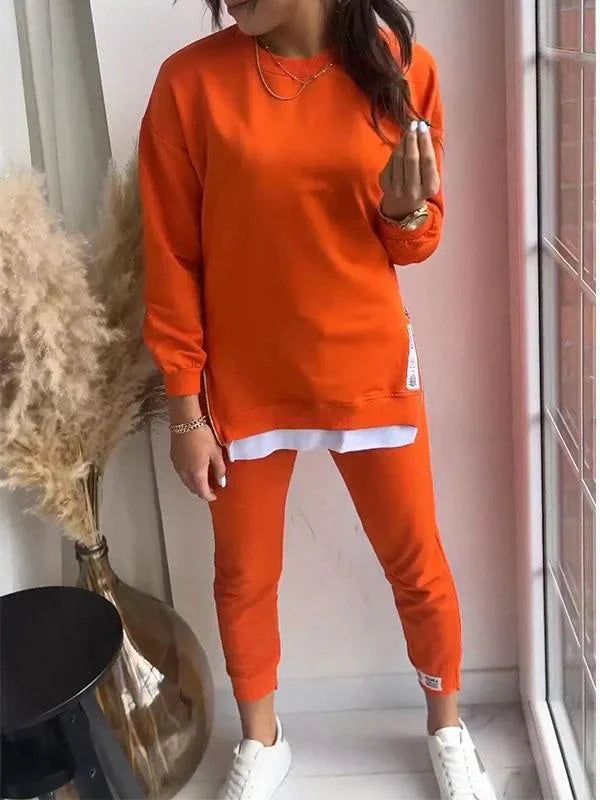 Elvara | Casual Relaxed Zip Detail Lounge Set