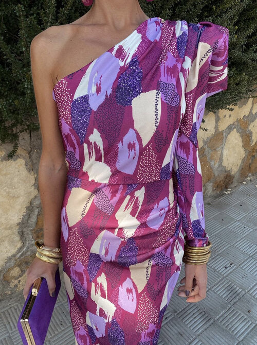Zaria | Bold One-Shoulder Evening Dress