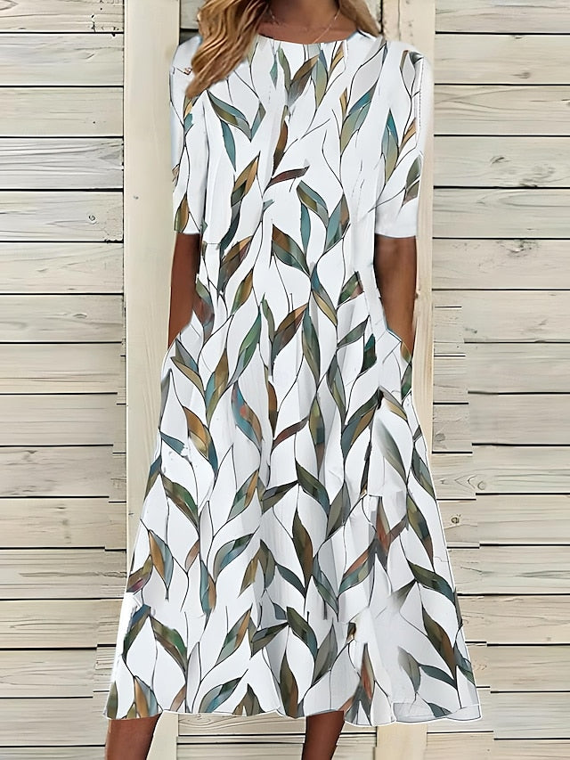 Camille | Elegant Floral Swing Dress