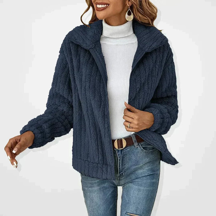 Liora | Cozy Zip-Up Teddy Jacket