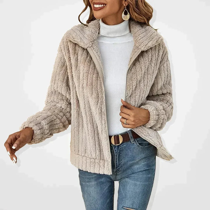 Liora | Cozy Zip-Up Teddy Jacket