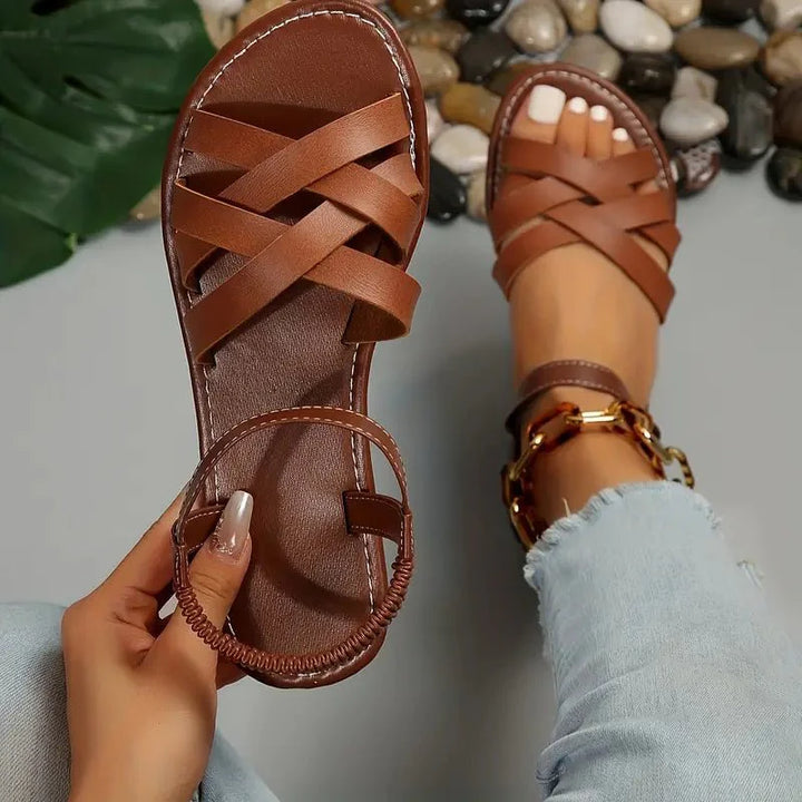 Clarisse | Criss-Cross Comfort Sandals