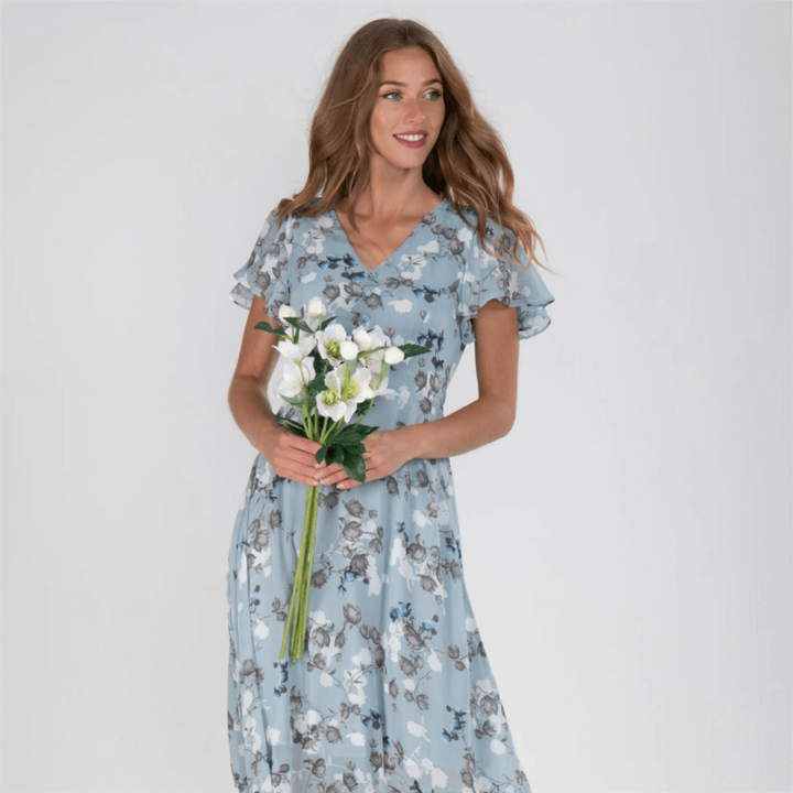 Light Floral Maxi Spring Dress