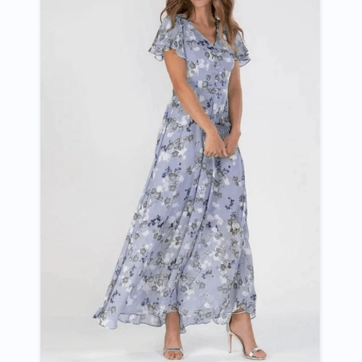 Light Floral Maxi Spring Dress