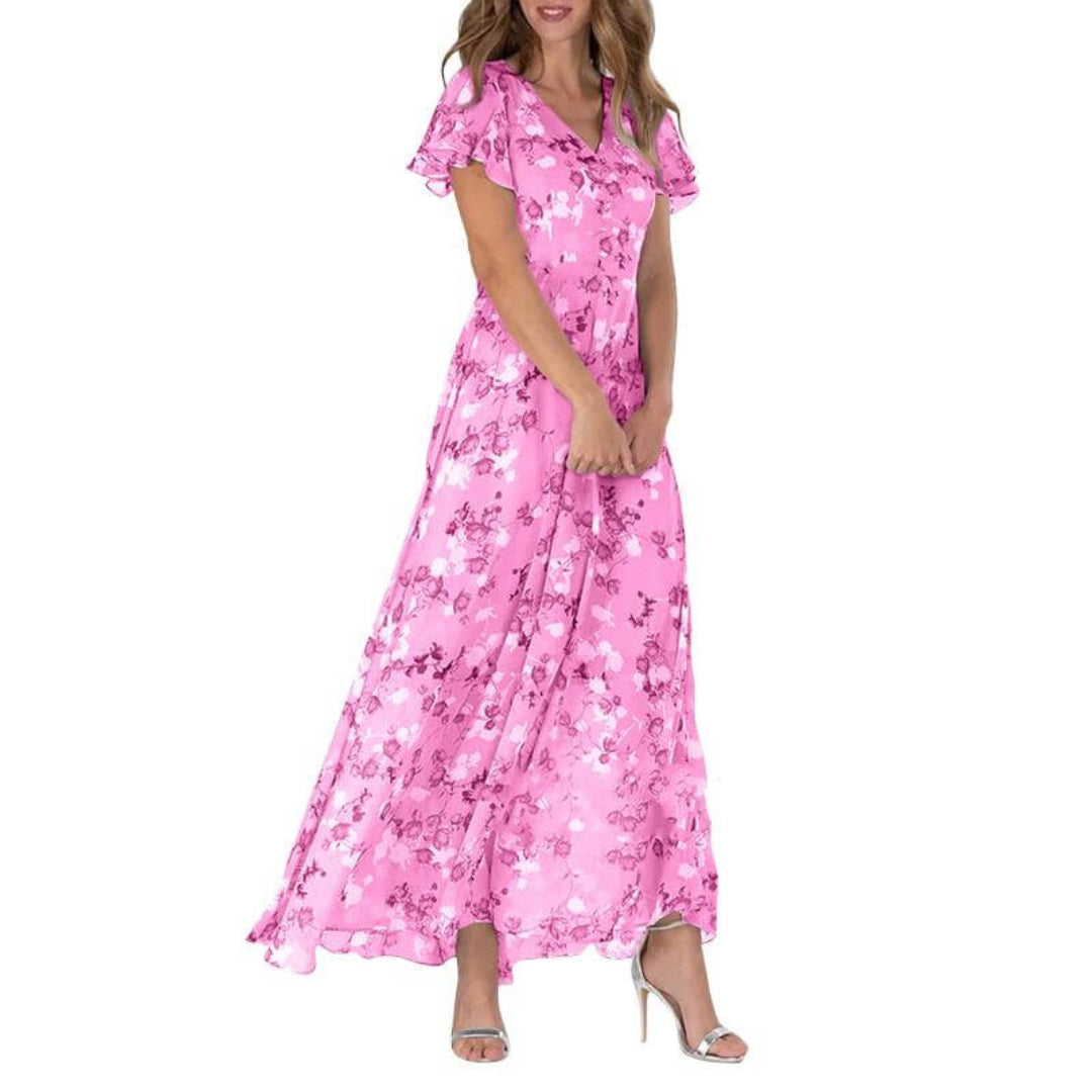 Light Floral Maxi Spring Dress