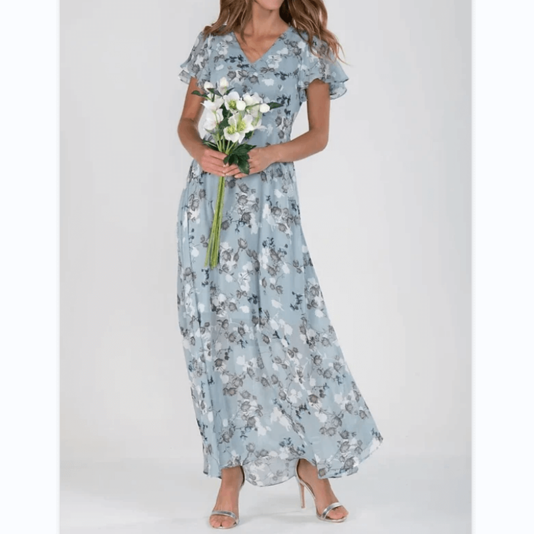 Light Floral Maxi Spring Dress