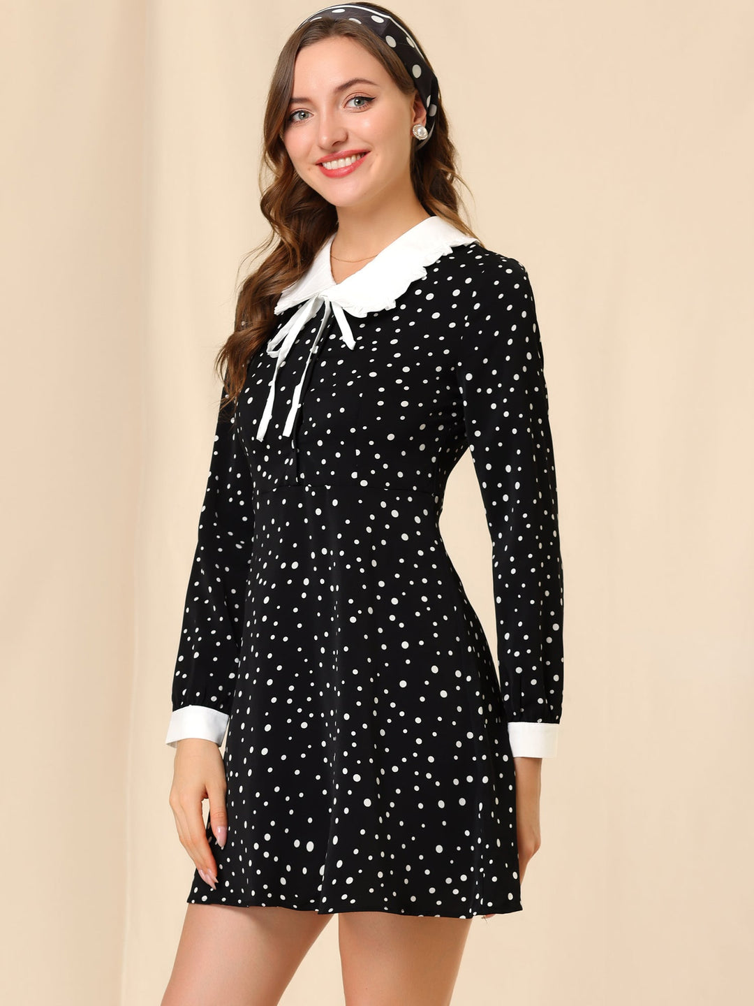 Odette | Polka Dot Peter Pan Dress