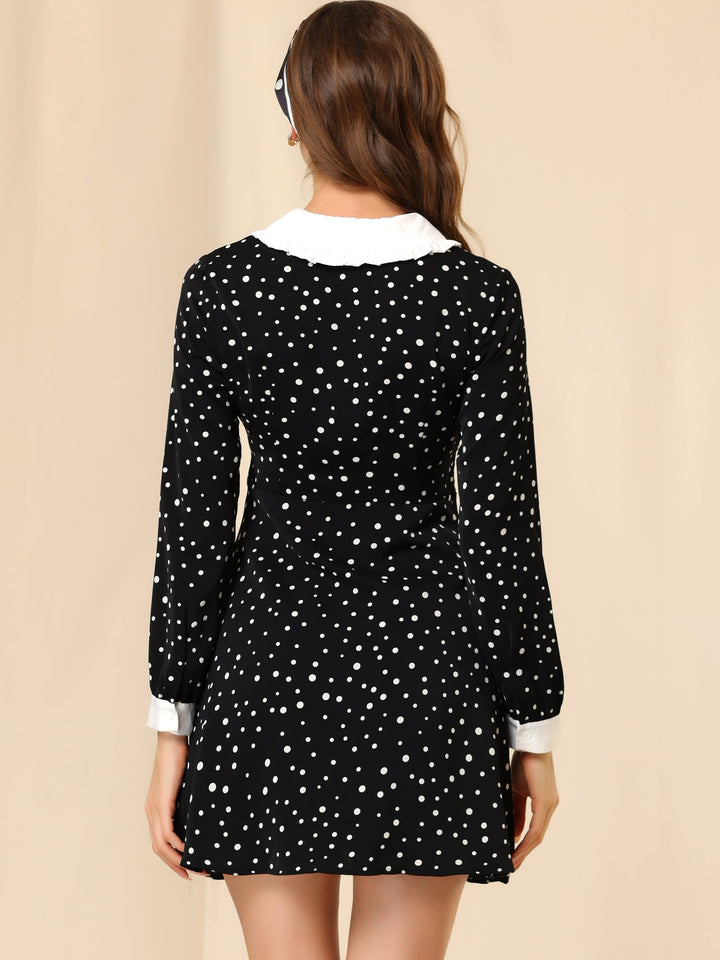 Odette | Polka Dot Peter Pan Dress