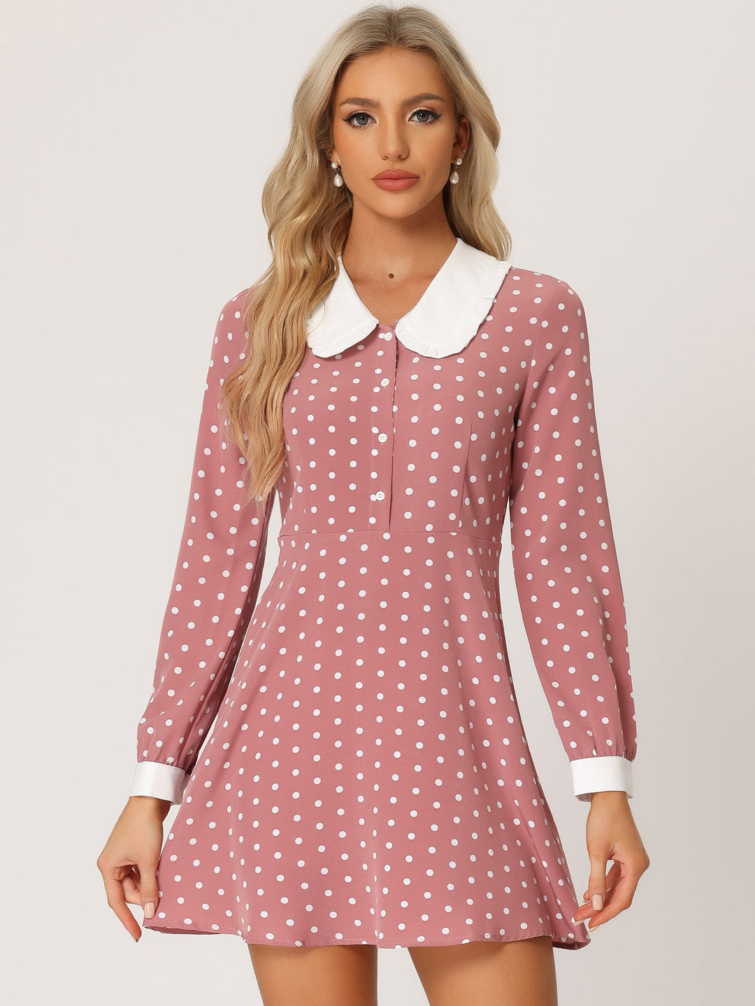 Odette | Polka Dot Peter Pan Dress