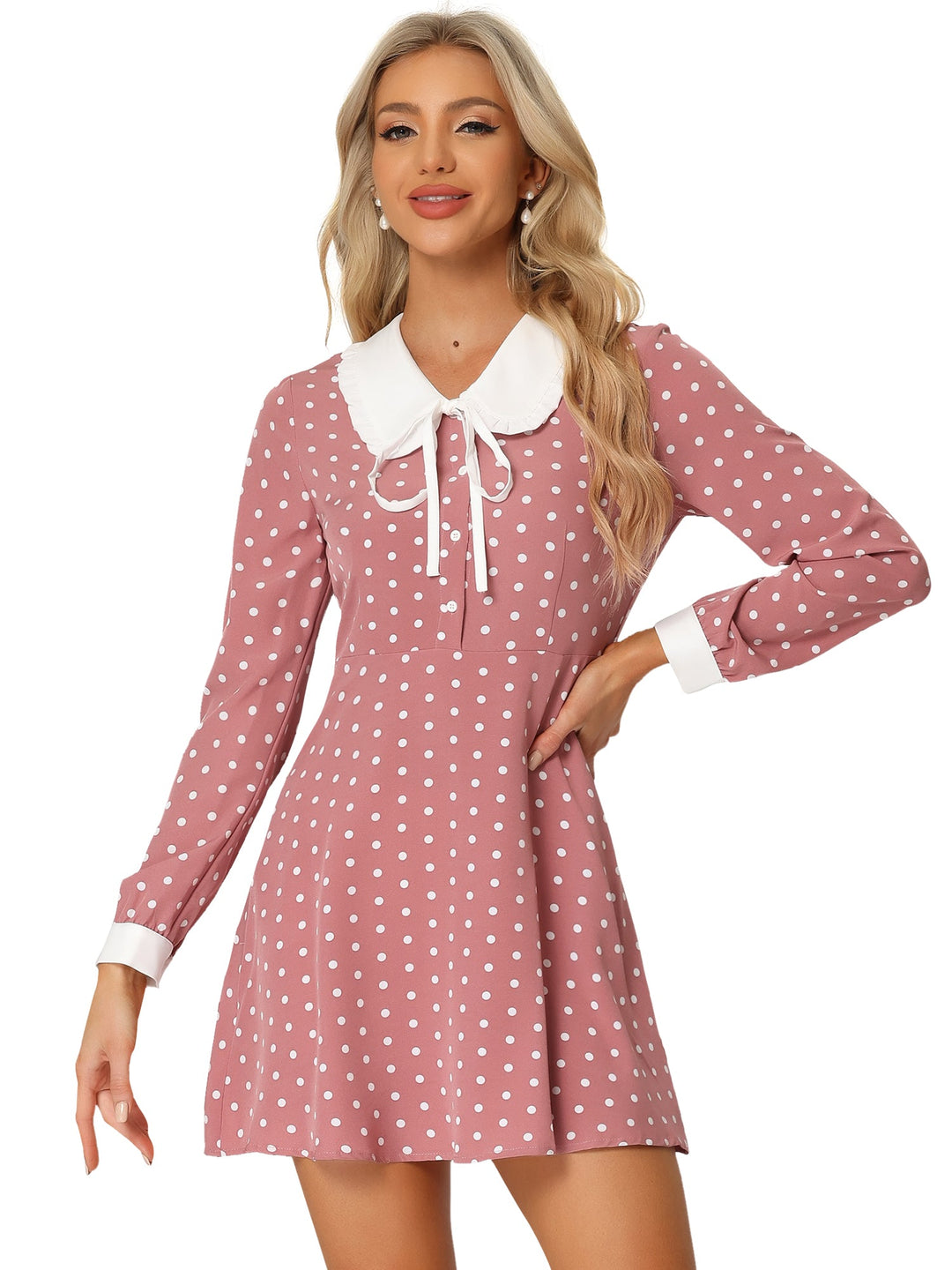 Odette | Polka Dot Peter Pan Dress