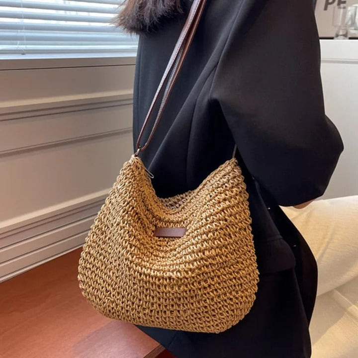 Isla | Woven Summer Shoulder Bag
