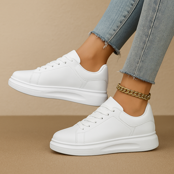 Women’s Minimal Clean White Sneakers