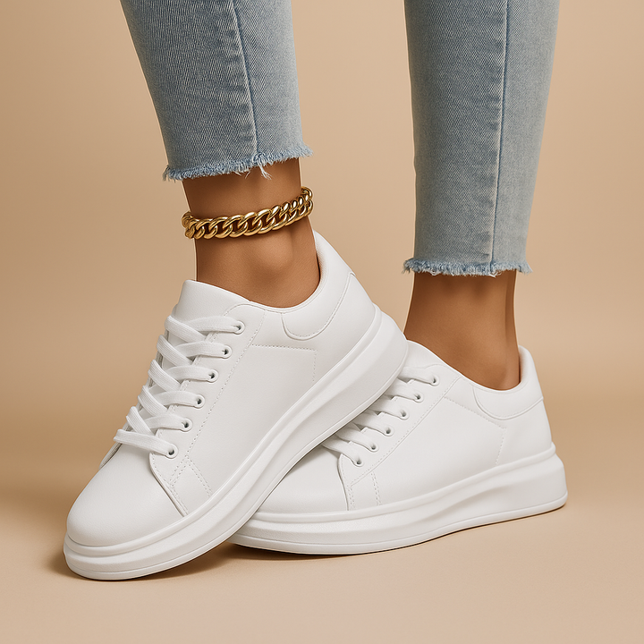 Women’s Minimal Clean White Sneakers