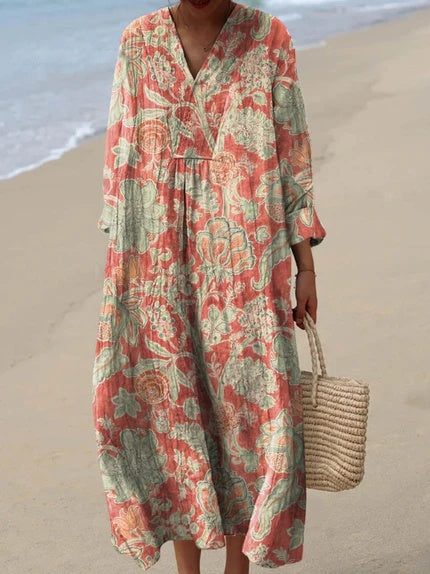 Aurelia | Boho Floral Maxi Dress